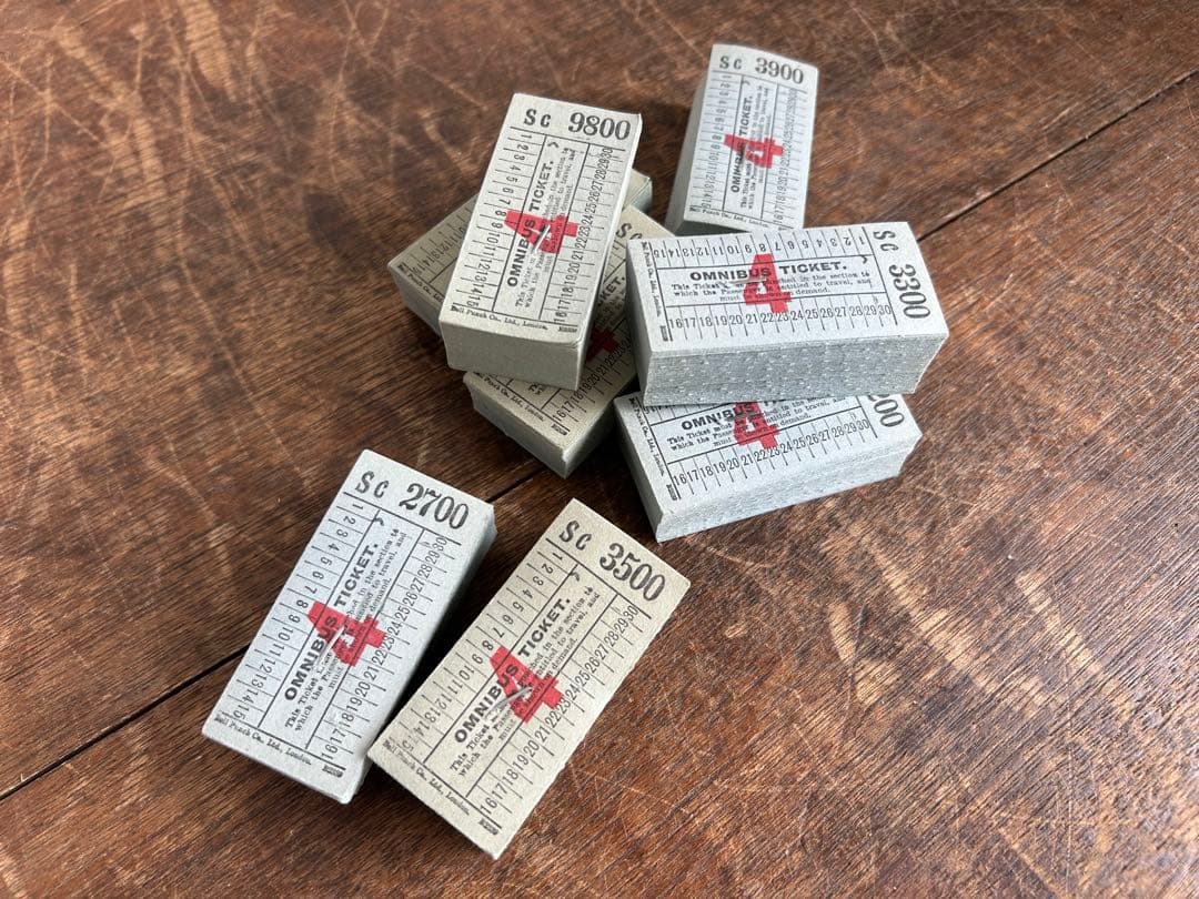 海外 vintage ブロックチケット 100枚綴り