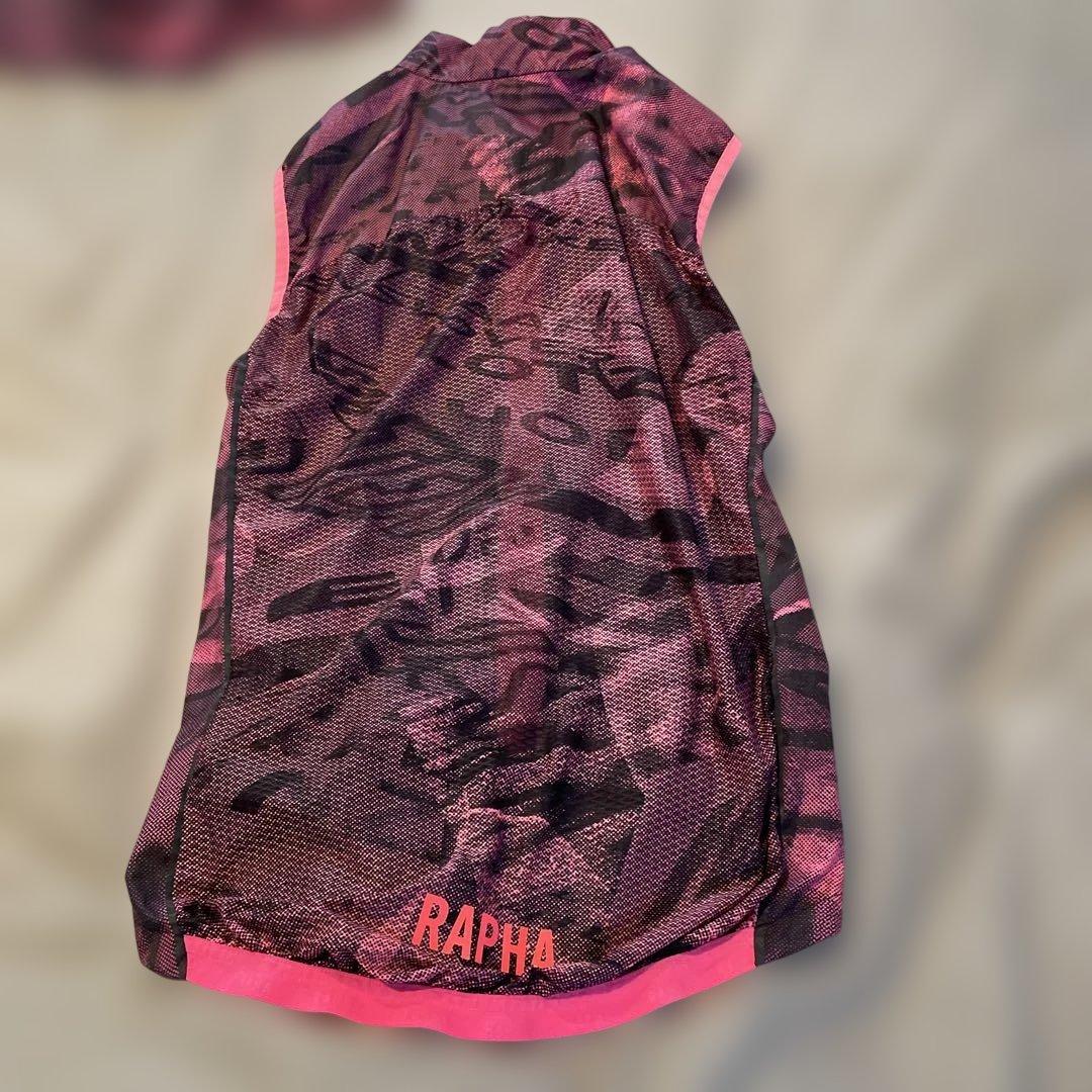 Rapha ピンクグラフィック サイクルジャージ とジレのセット