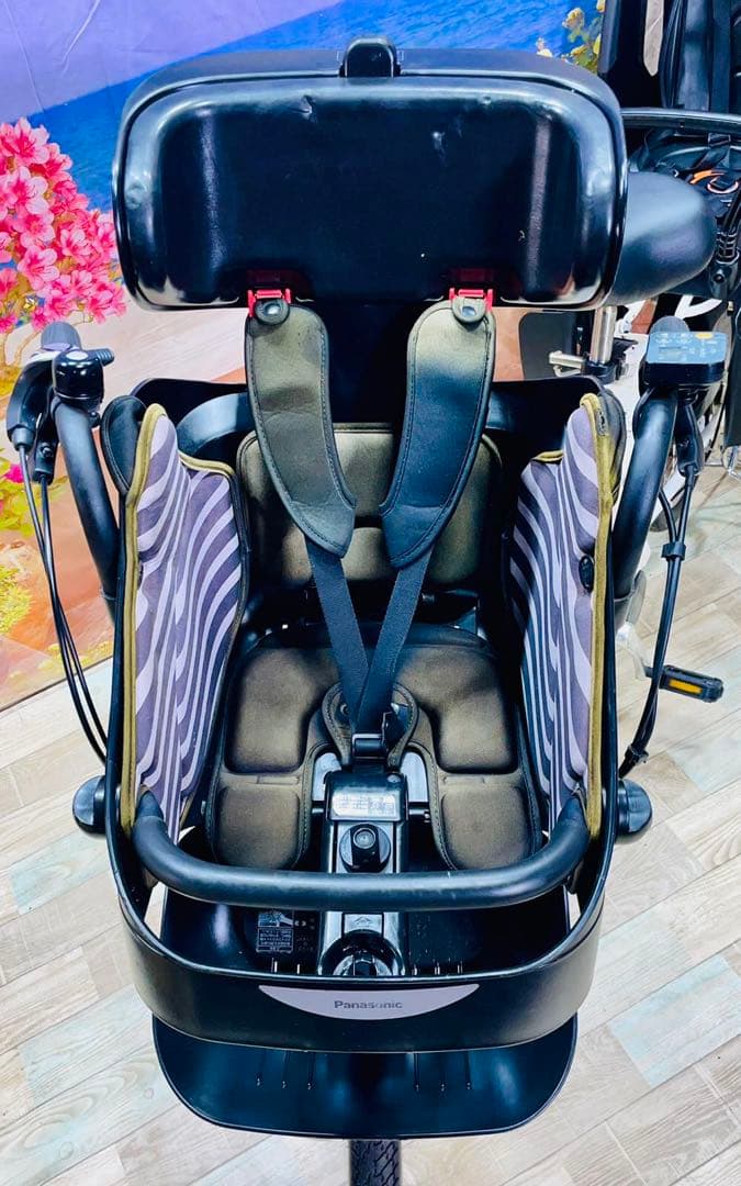 Y2061超破格！パナソニックギュット⭐️子供乗せ電動アシスト自転車