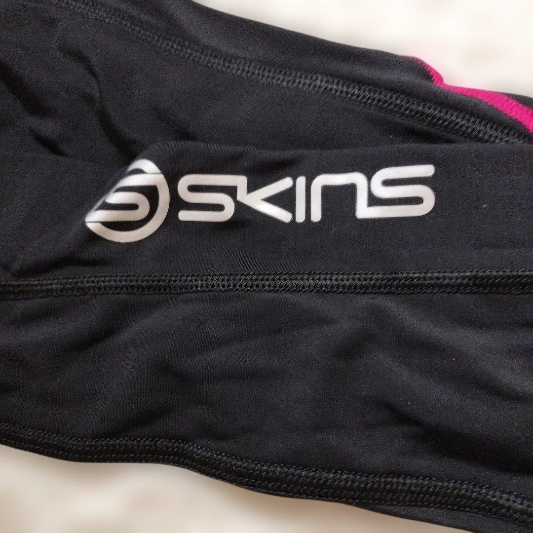 SKINS Sサイズ ブラック/ピンク タイツ 即購入◎