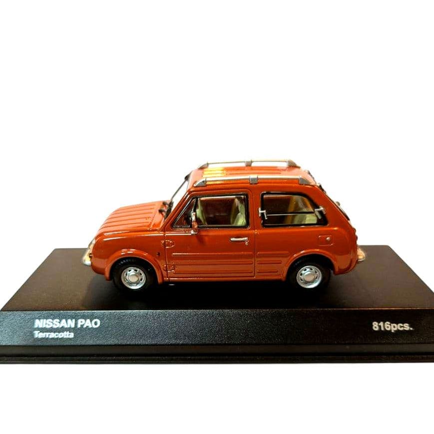 NISSAN PAO ミニカー テラコッタオレンジ　京商　 1/43　パイクカー