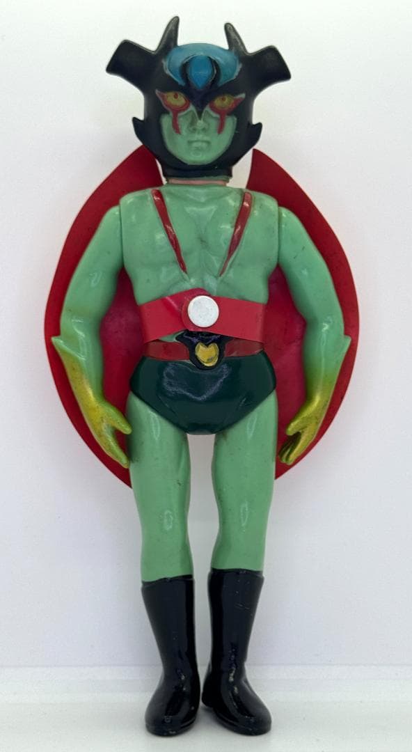 当時物　デビルマン？　無版権ソフビ　面取れ　70年代