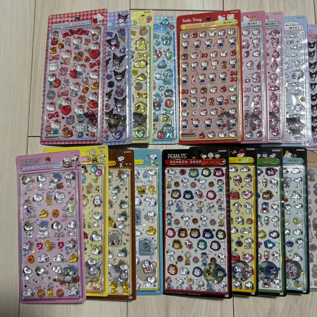 ボンボンドロップシール　まとめ売り　サンリオ　たまごっち　スヌーピー　オリジナル