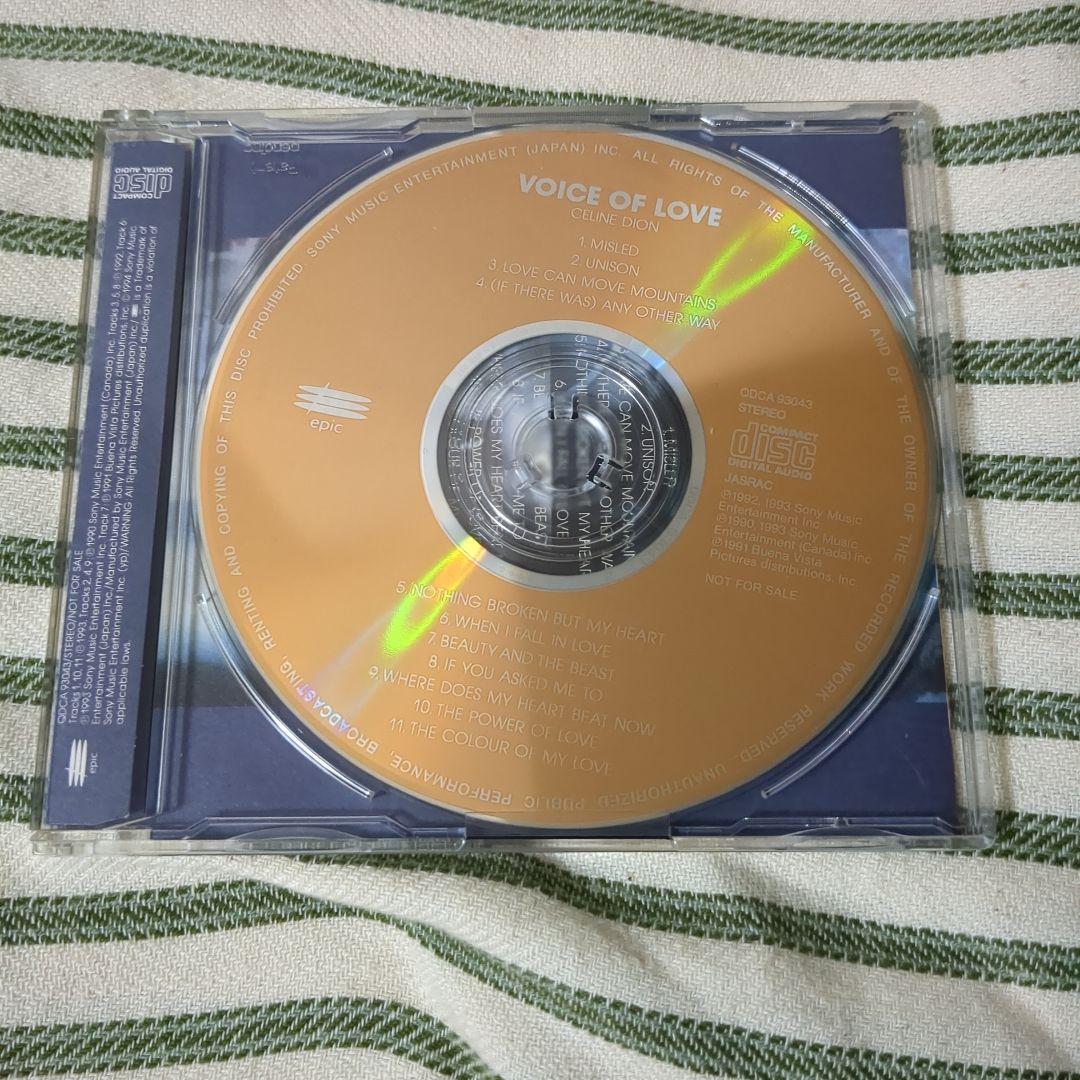 CELINE DION VOICE OF LOVE CD セリーヌ