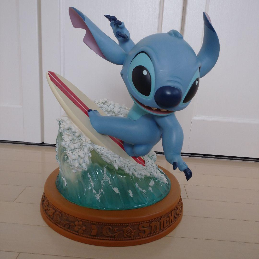 【激レア】ディズニー限定 スティッチサーフィン ビッグ陶器製置物