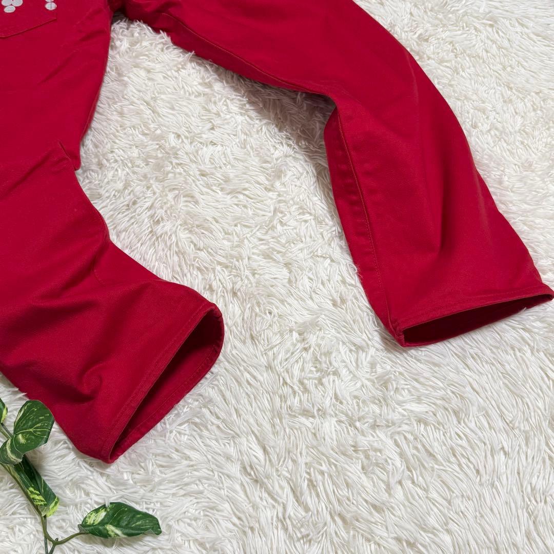 極美品　エヴィスゴルフ　ゴルフパンツ　カモメ　大きいサイズ　ゆるだぼ　赤