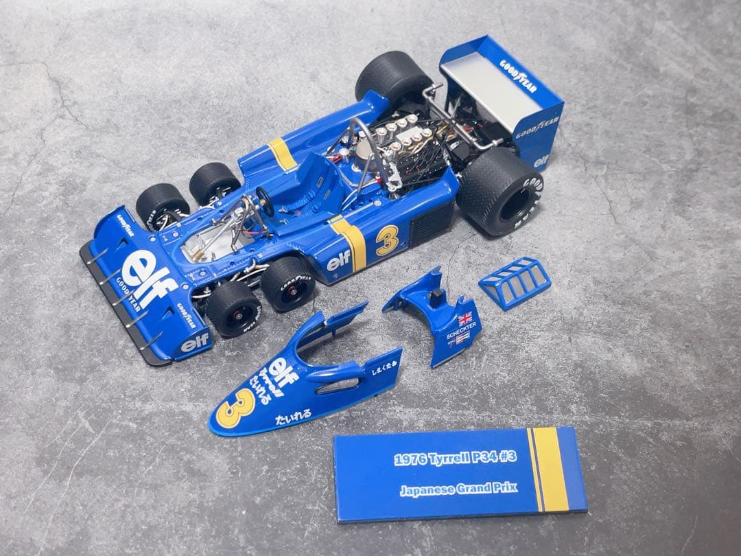 限定1500台 TSM 京商 1/18 タイレル P34 1976 日本GP