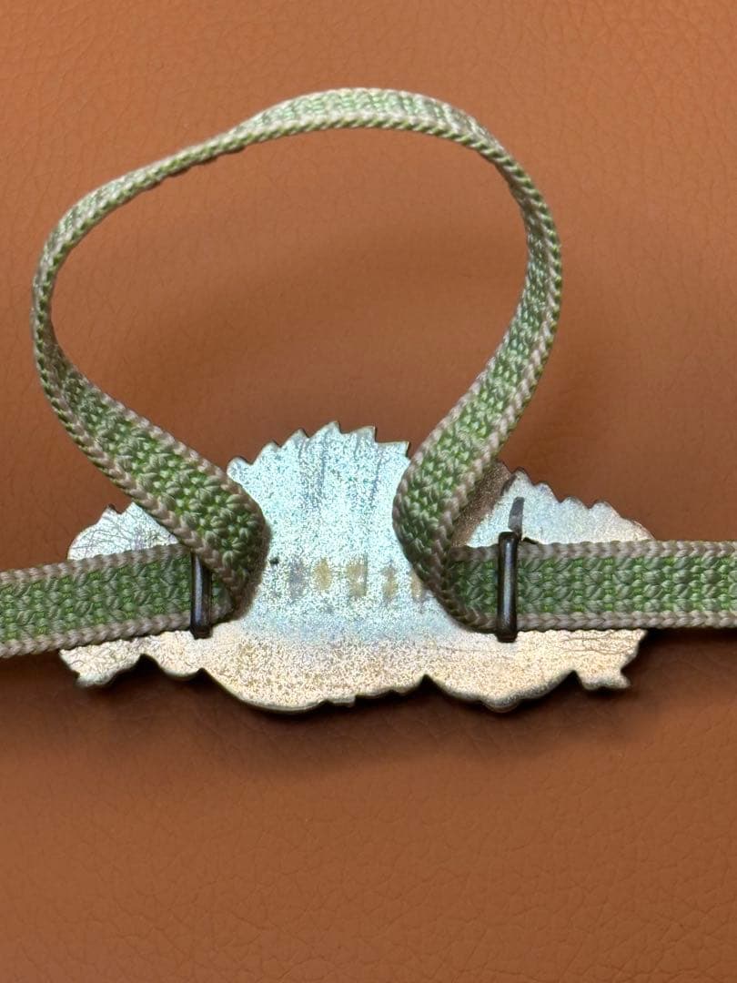 時代物　金工 彫金　 龍の帯留め　アンティーク　着物　紐付き　工芸