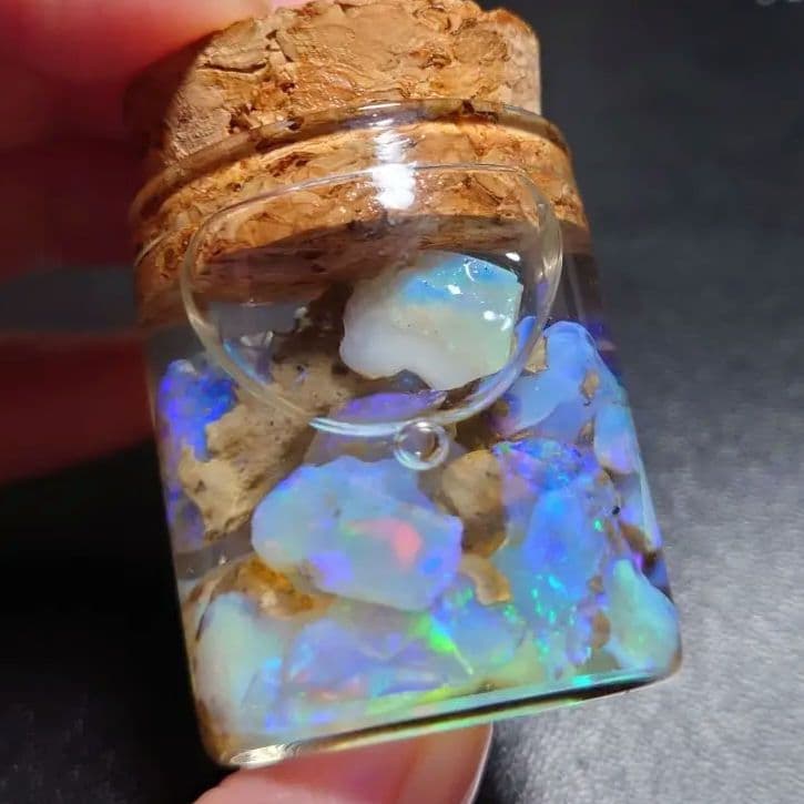 エチオピア　チョーク　オパール原石 詰合わせ　鉱物　標本　約10g分50CT近く