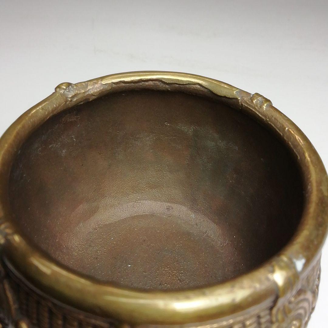 Ｓ５７９　蓋置　『印度産　佛器蓋置』『永田宗伴　箱書』『銅製』　共箱　茶道具