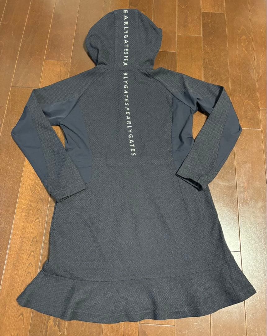 パーリーゲイツダイヤニットジャガード濃紺ワンピースサイズ0