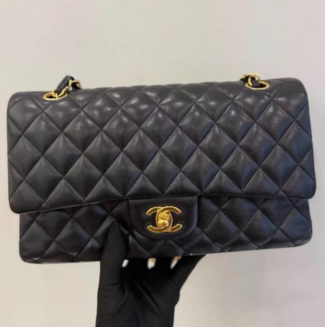 美品✨ 希少 cHaNeL✨ レザー ショルダーバッグ ✨ブラック