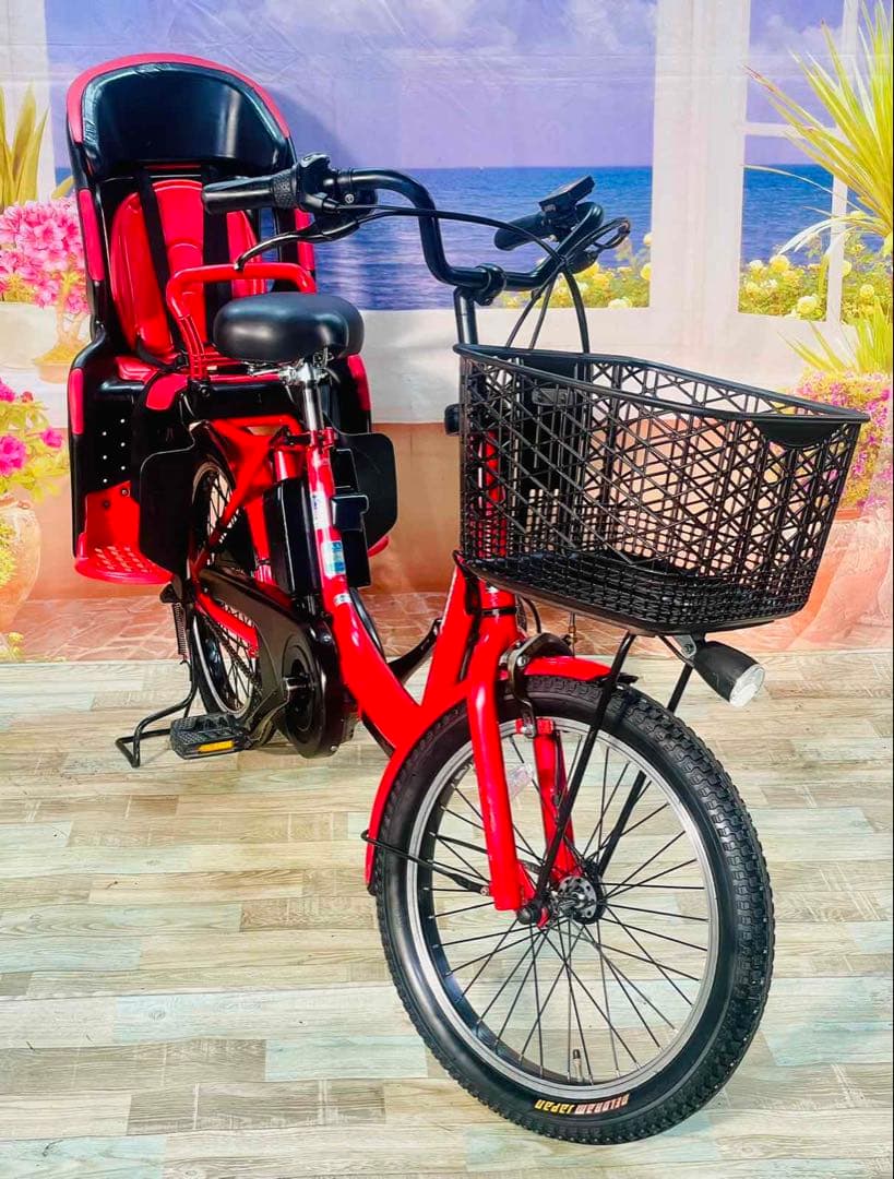 ギュットアニーズ⭐️16AH！パナソニック子供乗せ電動アシスト自転車Y3268