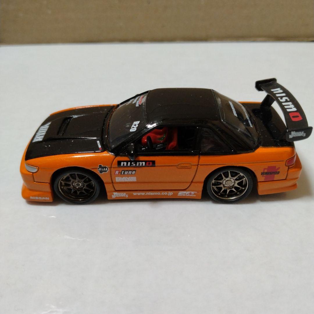 難あり 1/64 マッスルマシーン 6 シルビア Ｓ13 オレンジ