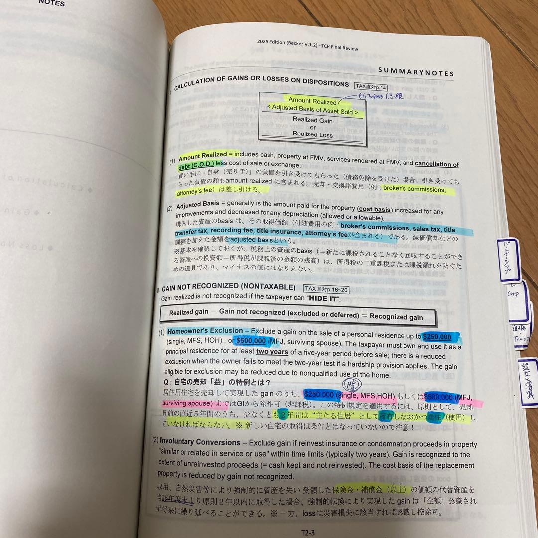 USCPA TAC 直前対策まとめ まとめ講義REG/TCP 2025年版