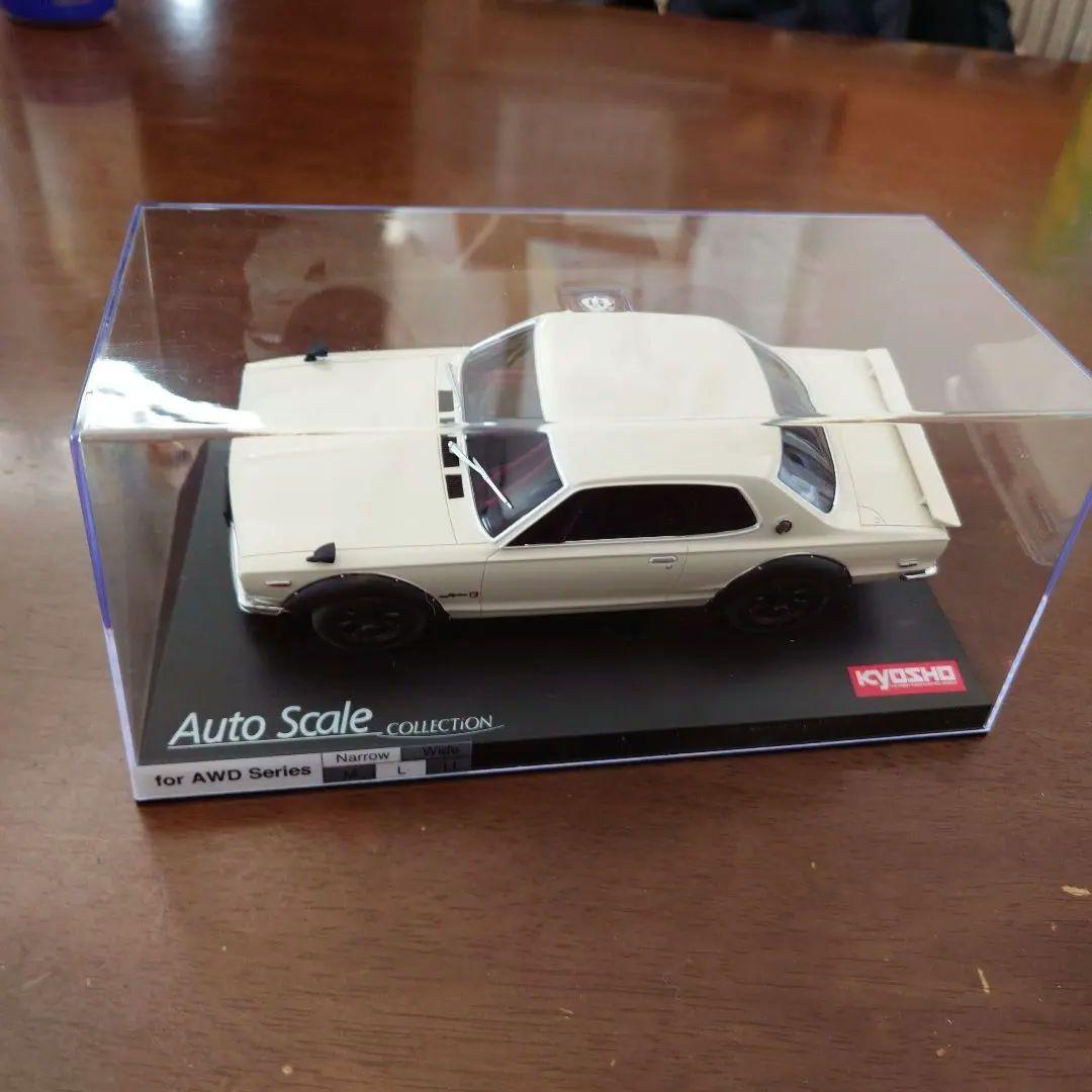 京商ミニッツ　ハコスカ白ボディーハロゲンライト付き