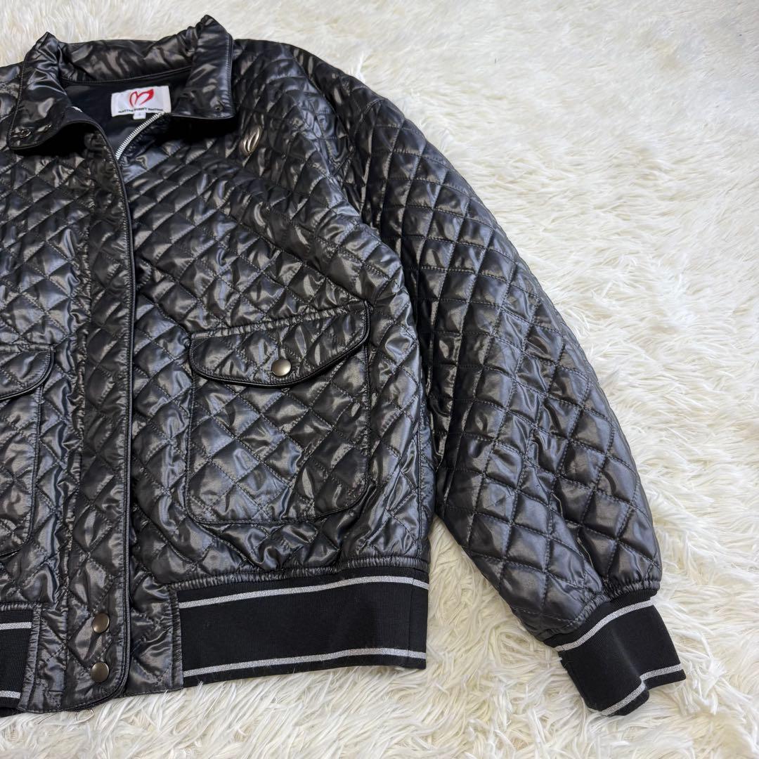 【マスターバニー】美品 中綿ジャケット キルティング シルバー 1 レディース