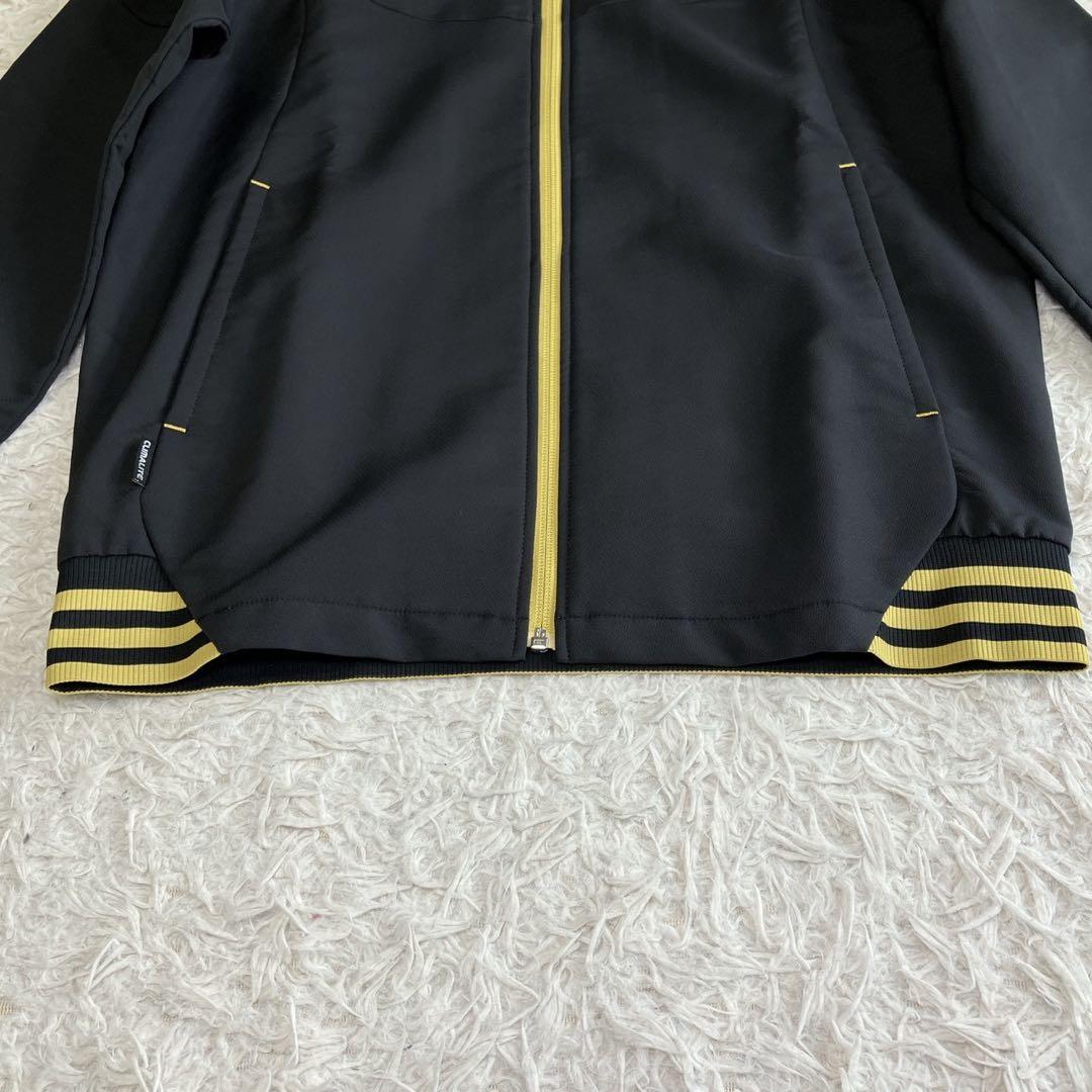 ◎極美品 アディダス 人気の黒×金 ジャージ上下セット L スポーツスタイル