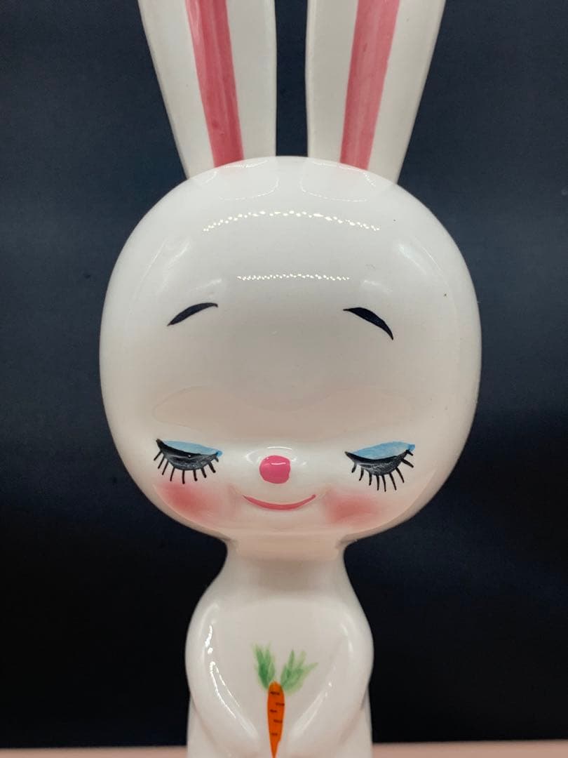 内藤ルネ　うさぎ　フォーク　陶器