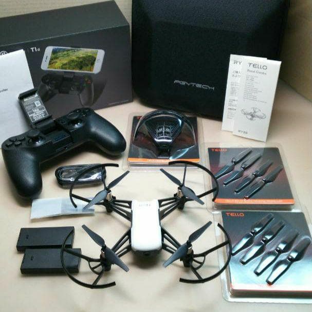 ドローン DJI Tello 送信機セット & 専用ケース・付属品付き