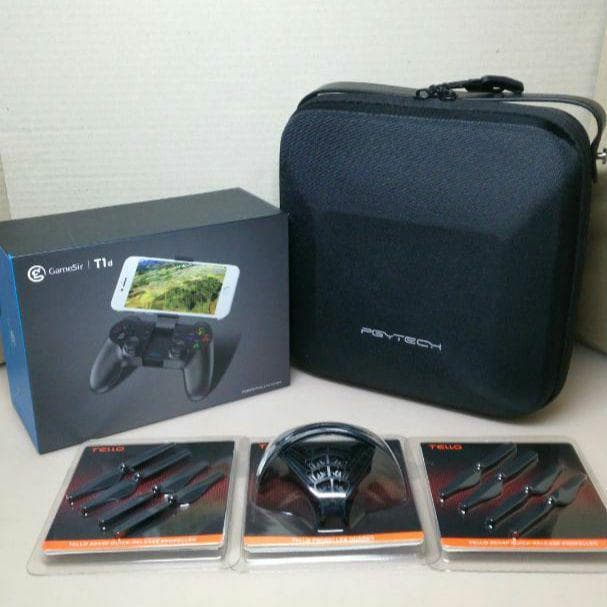 ドローン DJI Tello 送信機セット & 専用ケース・付属品付き