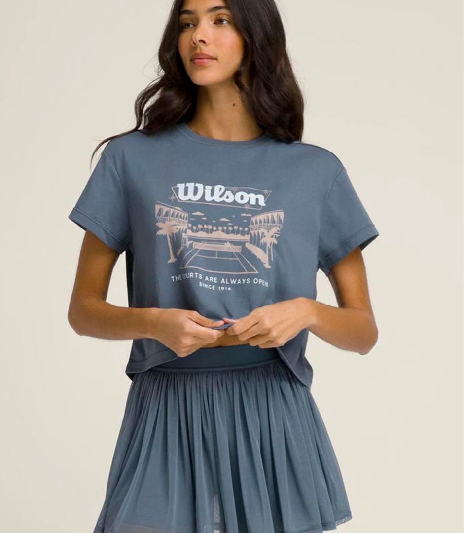 WILSON Women's Headliner Tennis スコートブルー