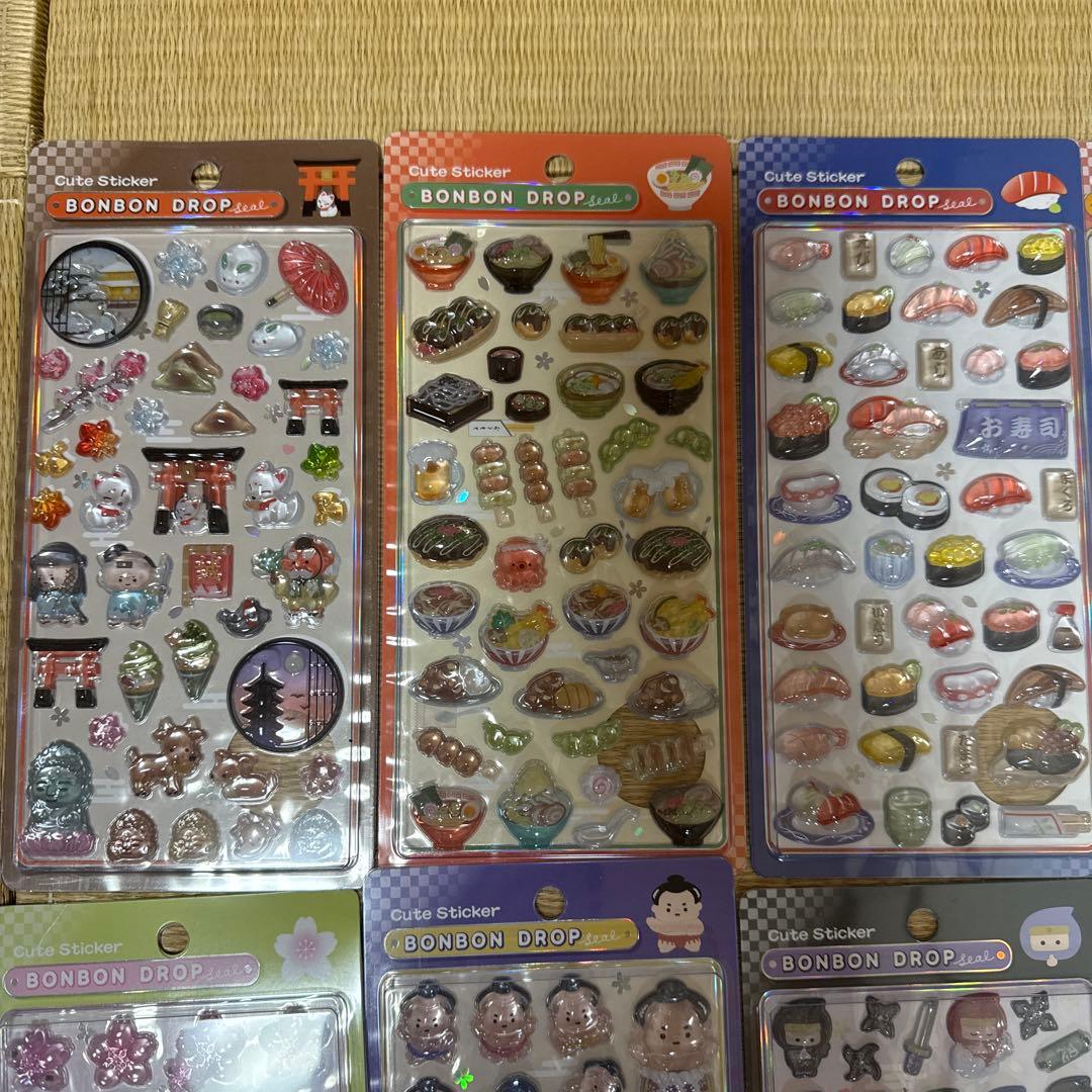 a*-様 全種類セット正規品 ボンボンドロップシール 和柄 12種コンプリートセ