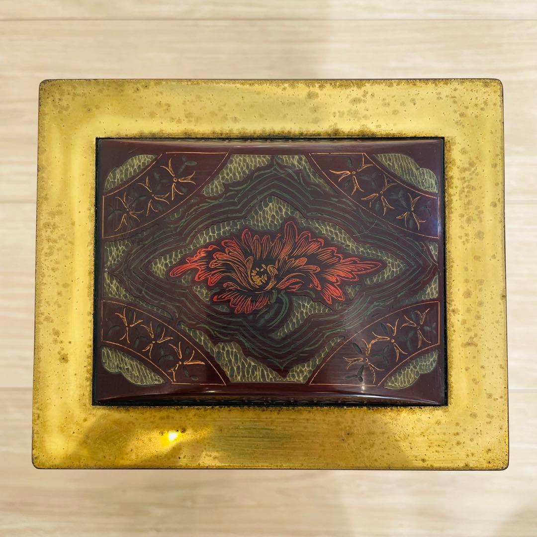 日本美術時計 置時計 Nマーク 四面ガラス ゼンマイ式 アンティーク 昭和レトロ