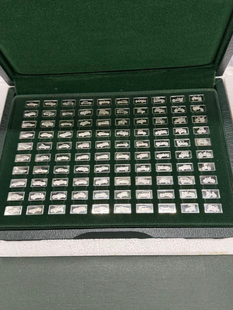 [超超超レア未使用] 偉大なる自動車100種 純銀製ミニチュアコレクション