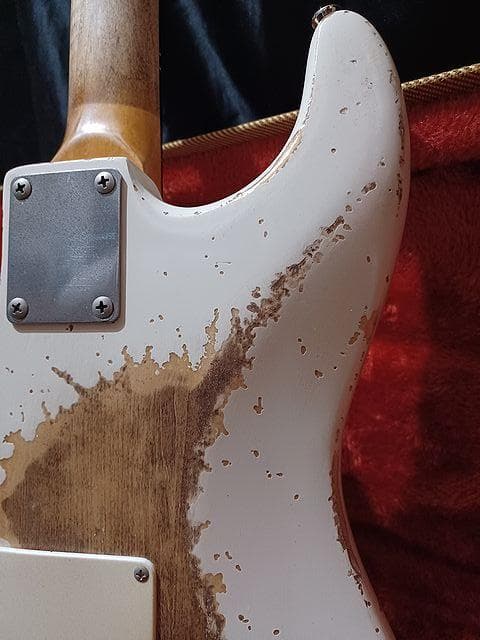 ★OlympicWhite Relic LaquerStratocaster★