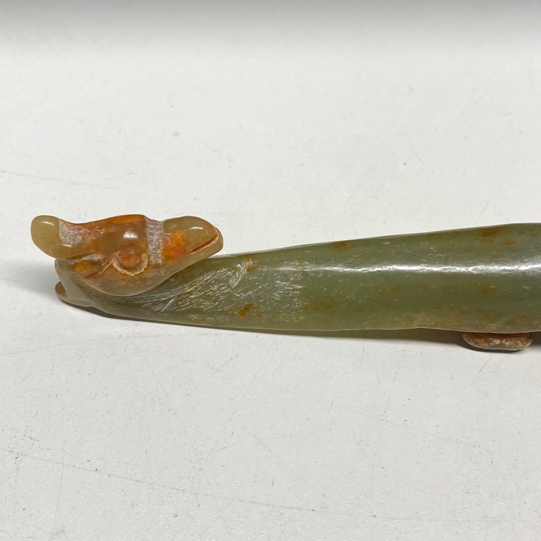 時代物　旧蔵　神獣　古玉の彫刻　箸置き？筆置き？ 詳細不明