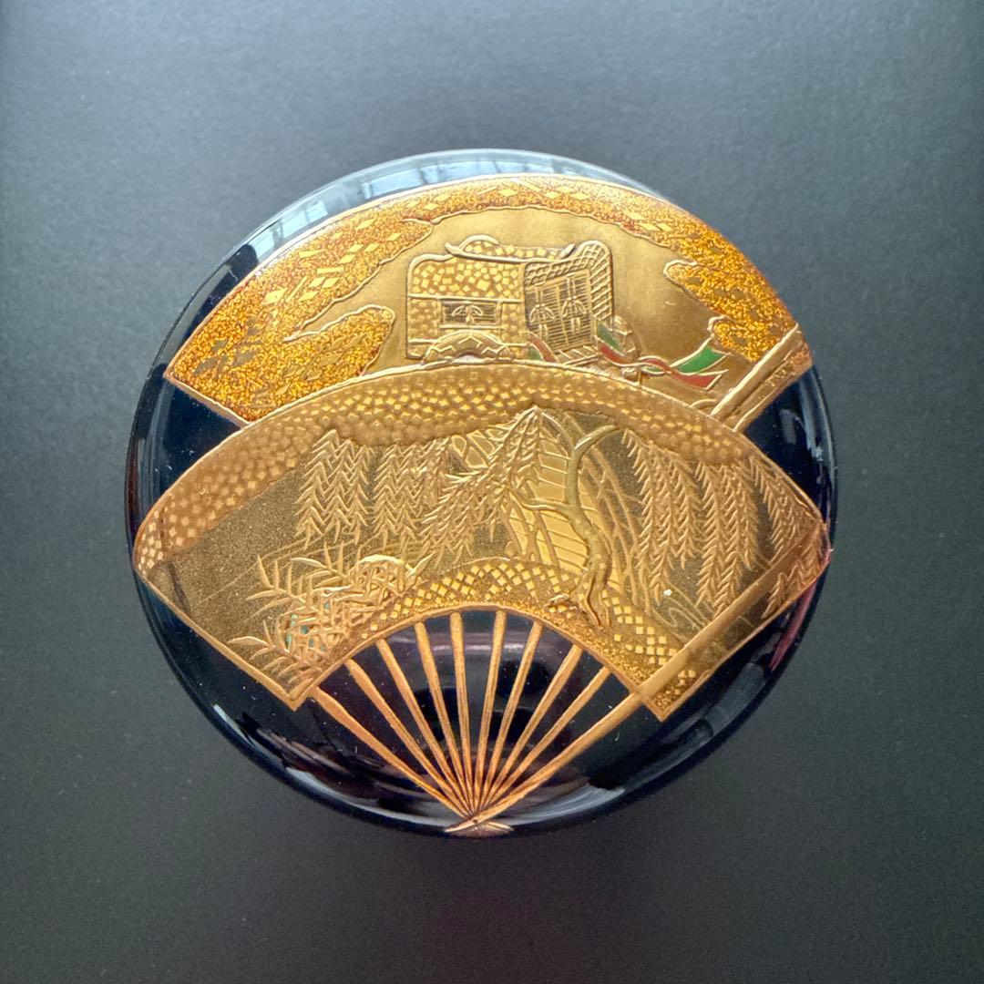 茶道具 清瀬一光 扇蒔絵 大棗