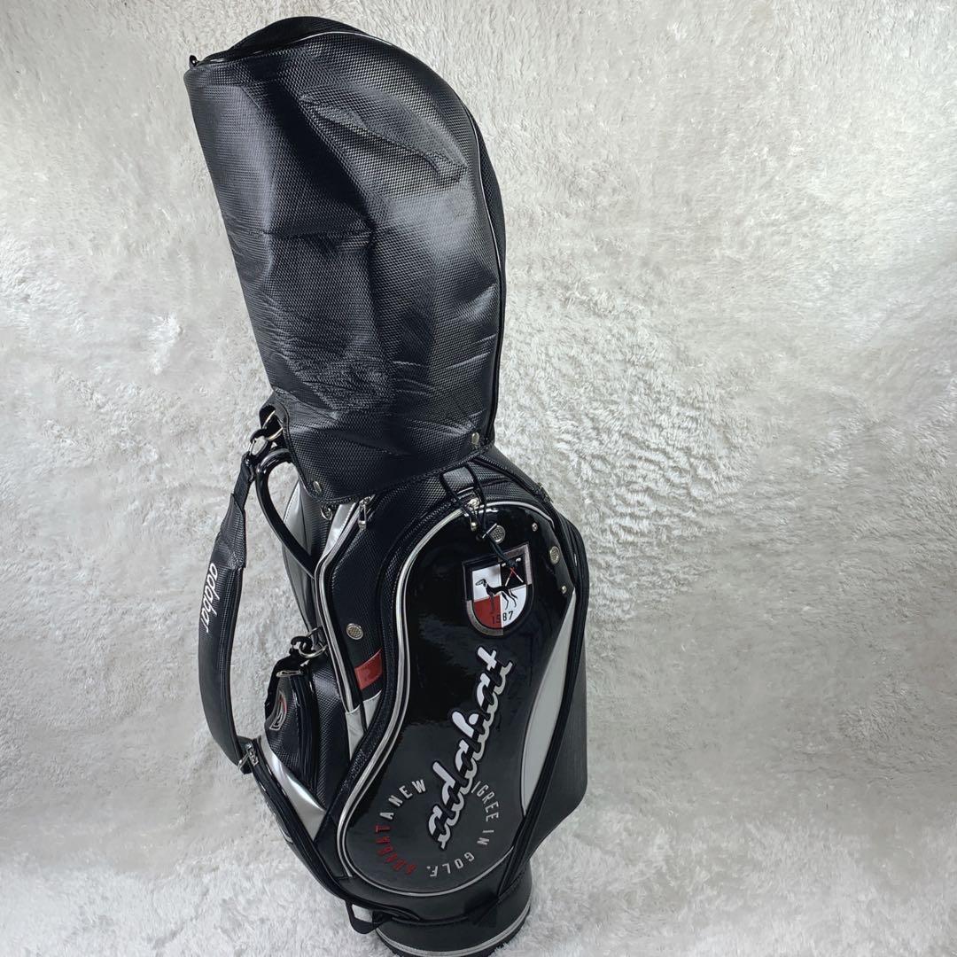 【極上美品】adabat キャディーバックブラック エナメル 5口