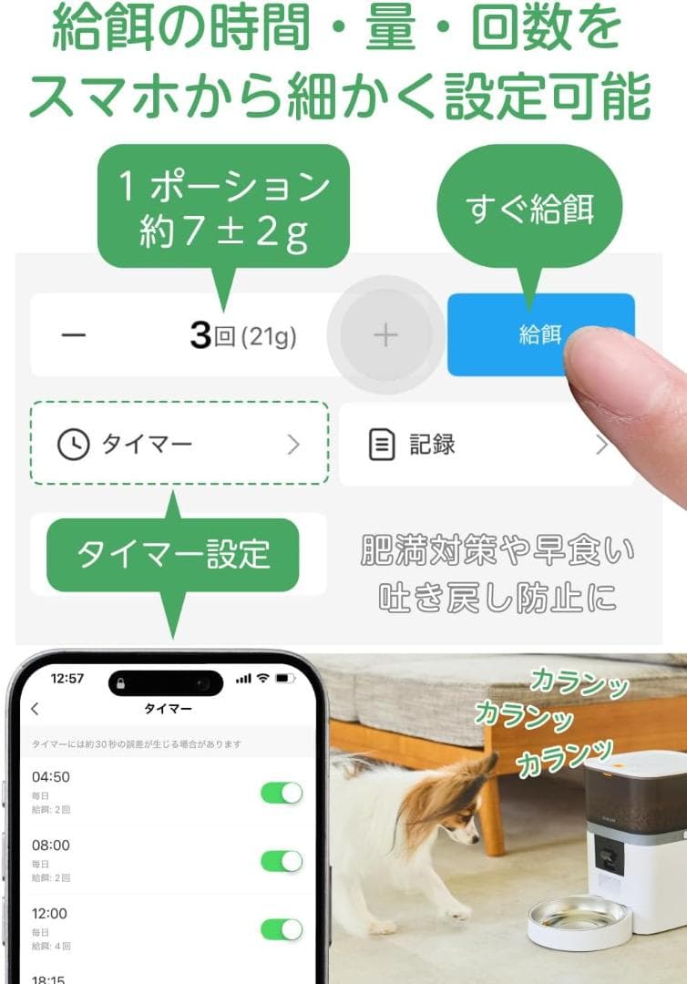 エレコム 自動給餌器 カメラ付き 4L ホワイト PET-AF01CAWH 新品