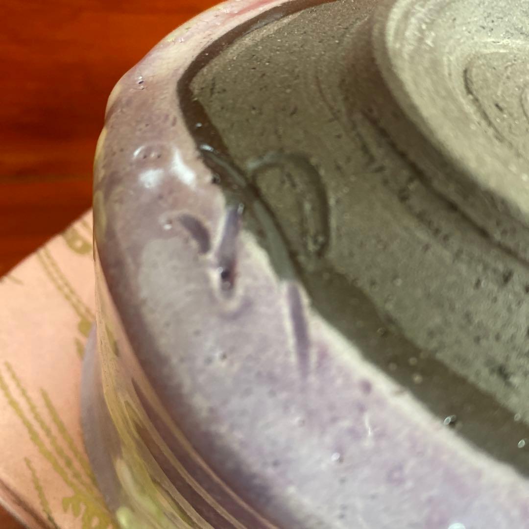 【新品未使用】工房ゆずりは　紅彩京花　抹茶碗　日本製