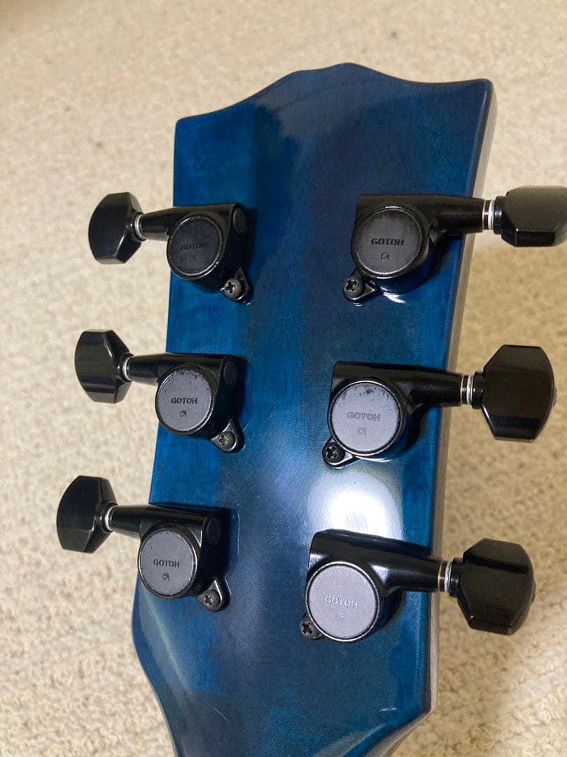 Bacchus 青 レスポールタイプ エレキギター