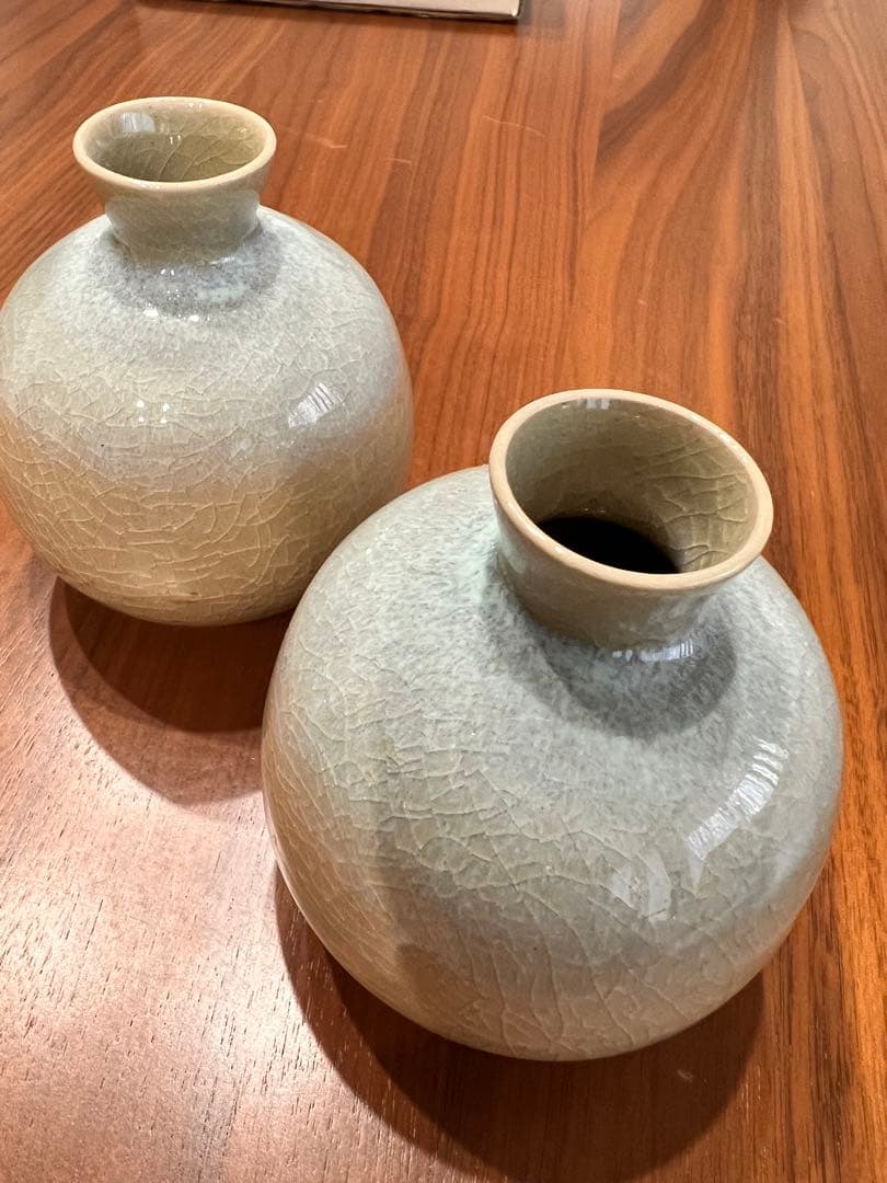 雪舟焼 酒器揃 不徹銘 共箱付 徳利盃