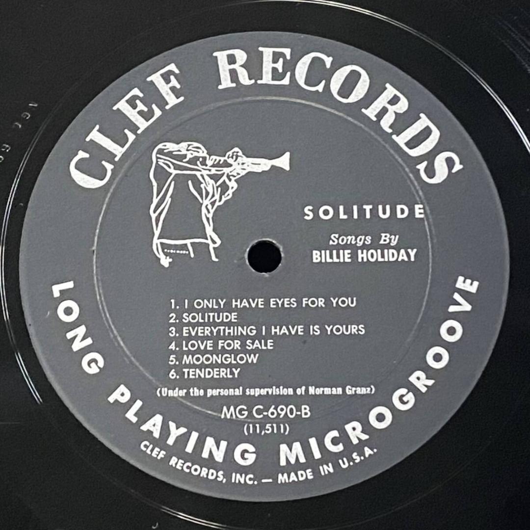 ★至高の逸品【USオリジナル／MONO／深溝】 ビリー・ホリデイ／ ソリチュード