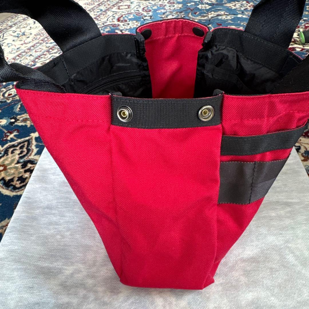 BRIEFING 赤 ナイロン トートバッグ　カードバッグ