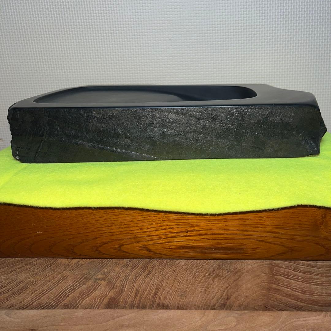 ⭕️雄勝硯　超大型天然硯　竹峯作　未使用美品　工芸品　4kg超え　オブジェ