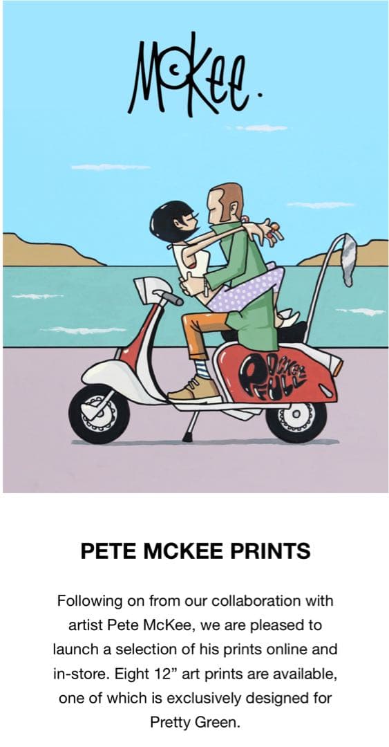 アート　PRETTY GREEN Prints 「Pocket Full」