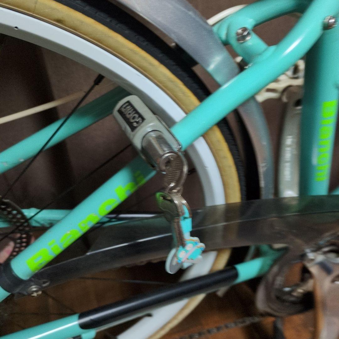 たかお君 クロスバイク Bianchi ATTIVO ママチャリ風