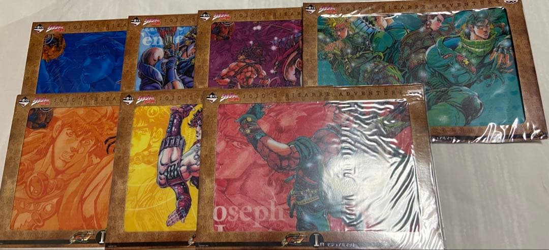 ジョジョの奇妙な冒険　一番くじ　ビジュアルマット38枚