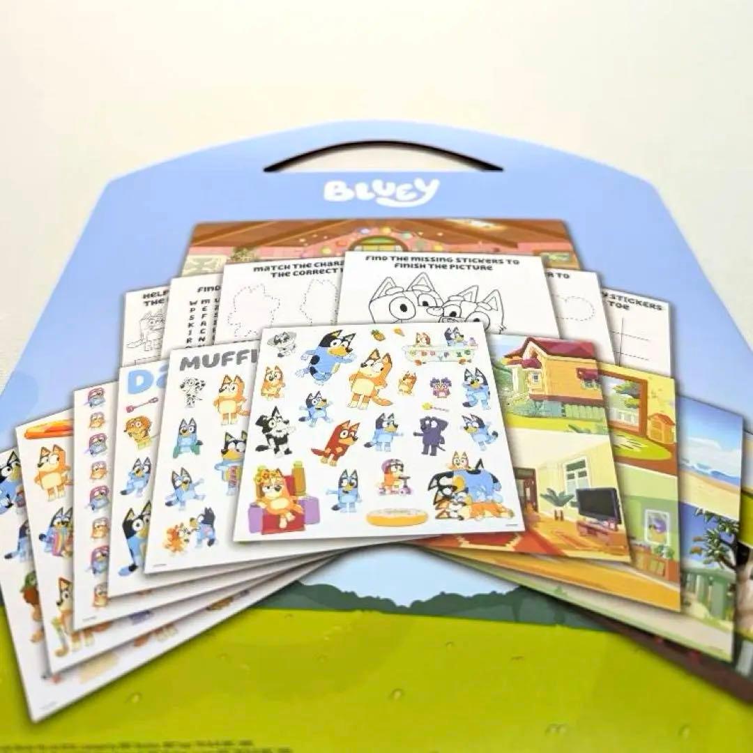 ブルーイ おままごと 知育ブック シール アクティビティ 水ぬりえ ディズニー