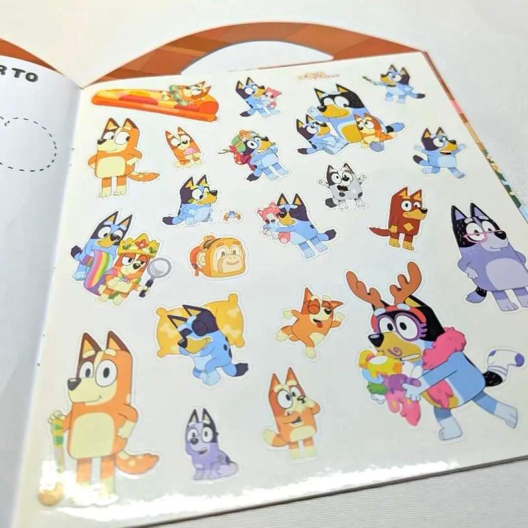 ブルーイ おままごと 知育ブック シール アクティビティ 水ぬりえ ディズニー