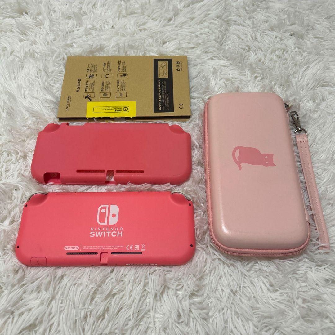 Nintendo Switch Lite 本体コーラルピンク　ケース付