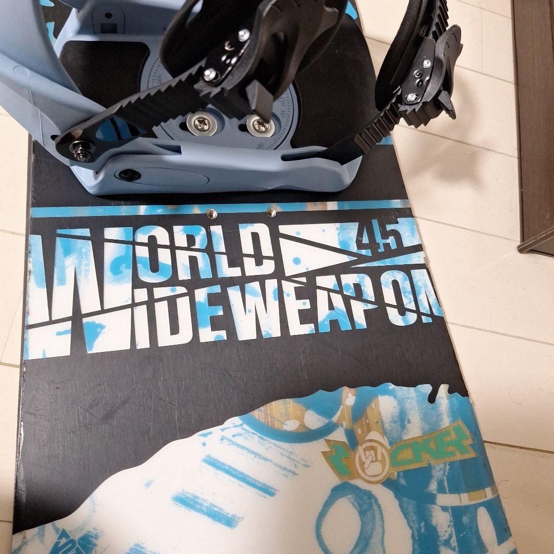 スノーボードセット　K2ワールドワイドウエポン145センチ ピジョンピークス