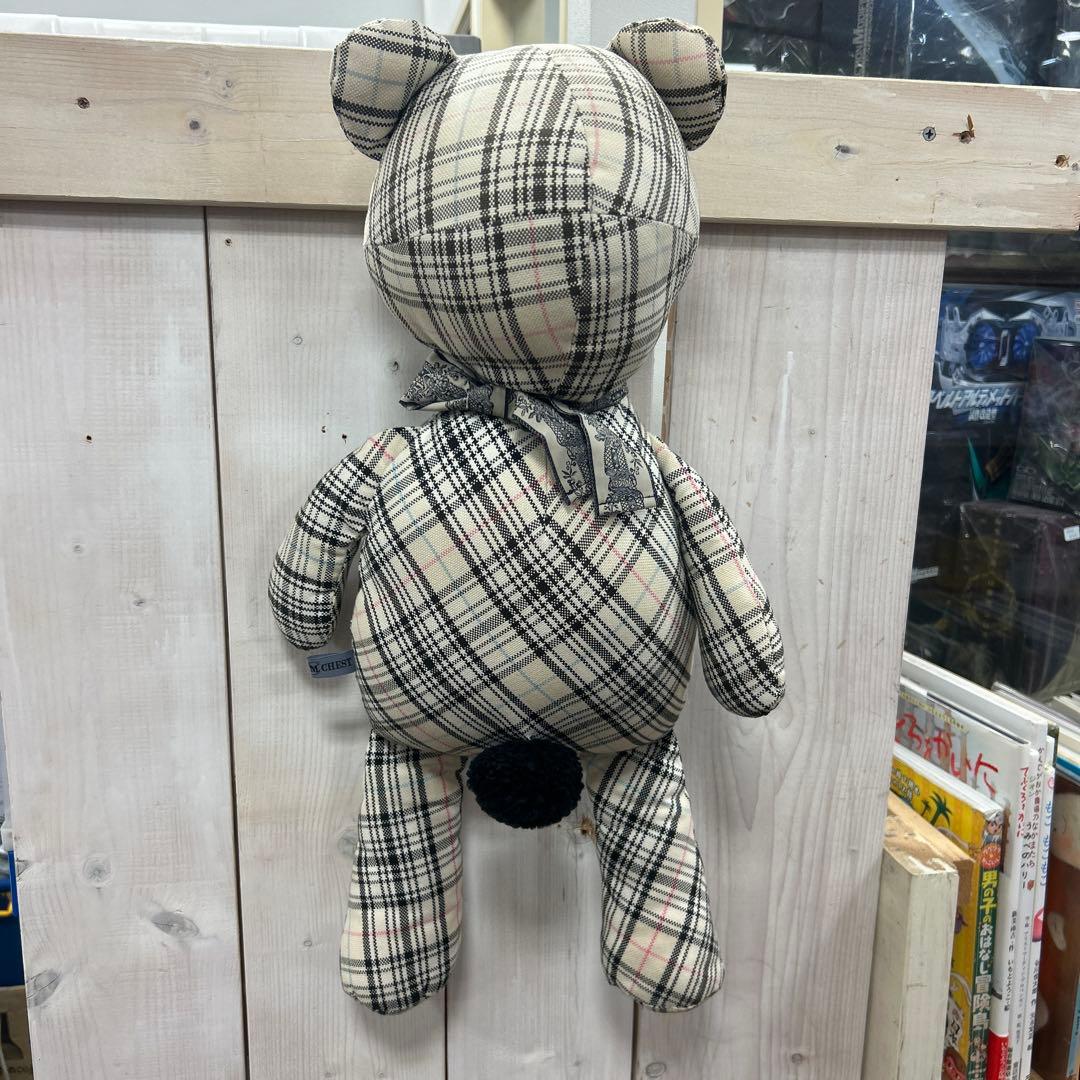 CRAM JAM CHESTチェック柄クマ型ぬいぐるみ