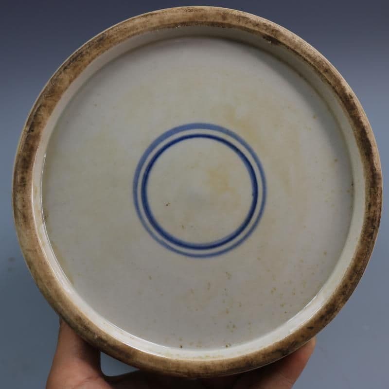 清康熙鯖山水人物獅子頭将軍缶 景徳鎮 陶磁器 装飾品 現代工芸品 美術品 置物
