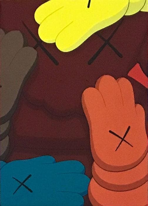 限定マット額装品/カウズ WHAT PARTY【URGE03】